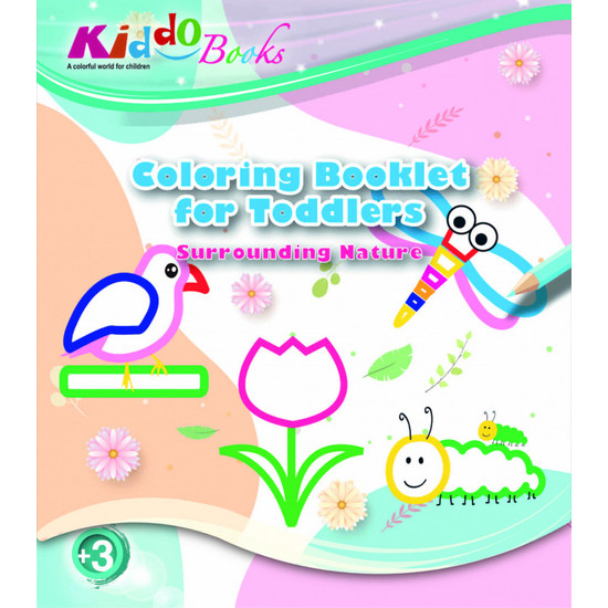 Természet - Vastag kontúros színező füzet - Kiddo Books